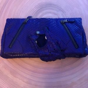 Royal Blue/Purple Alexander McQueen clutch